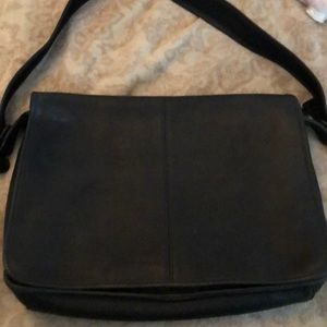 Coach large messenger leather bag